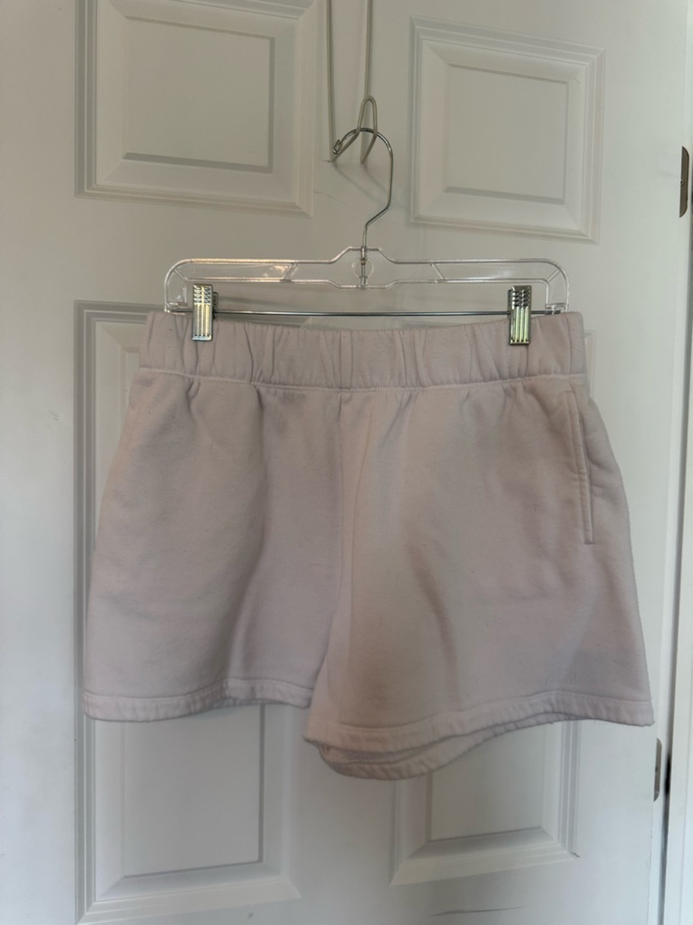 nuuds White Knit Athletic Shorts